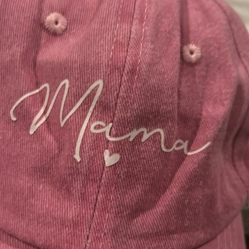 Womens Baseball Hat Pink Mama OS NEW - Picture 2 of 3